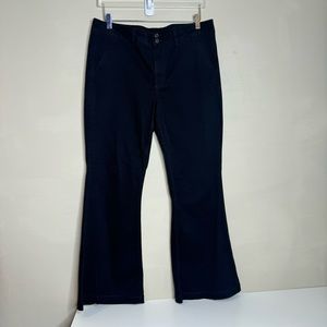 American eagle black jeans mid rise flare